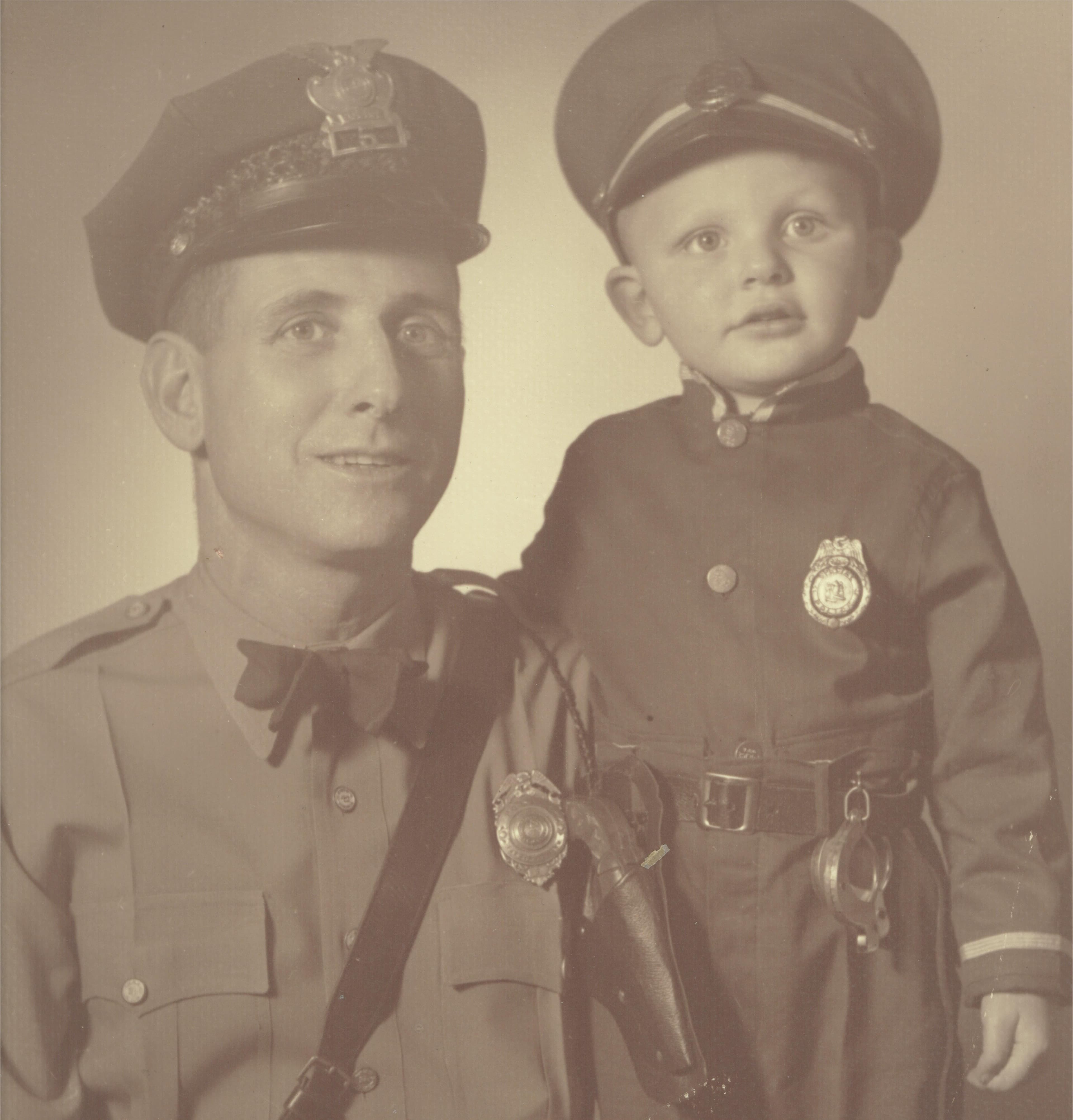 Vintage family photo tying AADI's roots to local law enforcement